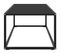 Table Basse Noir Avec Verre Noir 100x50x35 Cm