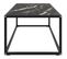 Table Basse Noir Avec Verre Marbre Noir 120x50x35 Cm
