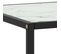 Table Basse Noir Avec Verre Marbre Blanc 100x50x35 Cm