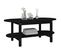 Table Basse Noir 80x45x45 Cm Bois Massif De Pin