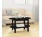 Table Basse Noir 80x45x45 Cm Bois Massif De Pin