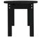 Table Basse Noir 80x40x35 Cm Bois Massif De Pin