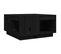 Table Basse Noir 60x61x32,5 Cm Bois Massif De Pin