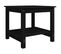 Table Basse Noir 50x50x45 Cm Bois Massif De Pin