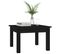 Table Basse Noir 45x45x30 Cm Bois Massif De Pin