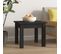 Table Basse Noir 35x35x30 Cm Bois Massif De Pin