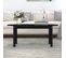 Table Basse Noir 110x55x45 Cm Bois Massif De Pin