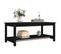 Table Basse Noir 110x55x45 Cm Bois Massif De Pin