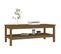 Table Basse Marron Miel 110x50x40 Cm Bois Massif De Pin