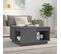 Table Basse Gris 60x61x32,5 Cm Bois Massif De Pin