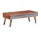 Table Basse Gris 110x50x40 Cm Bois Massif