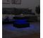Table Basse Avec Lumières LED Noir 50x50x40 Cm