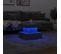 Table Basse Avec Lumières LED Gris Béton 50x50x40 Cm