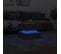 Table Basse Avec Lumières LED Chêne Sonoma 50x50x40 Cm