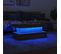 Table Basse Avec Lumières LED Chêne Marron 90x50x40 Cm