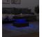 Table Basse Avec Lumières LED Chêne Marron 50x50x40 Cm