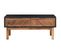 Table Basse 90x50x40 Cm Bois D'acacia Massif Et Mdf