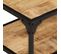 Table Basse 90x45x35 Cm Bois De Manguier Massif Brut