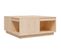 Table Basse 80x81x36,5 Cm Bois Massif De Pin