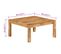 Table Basse 80x80x40 Cm Bois D'acacia Massif