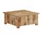 Table Basse 67x67x30 Cm Bois De Manguier Massif