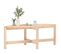 Table Basse 118x63x45 Cm Bois Massif De Pin