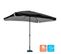 Parasol De Jardin En Aluminium Droit Rectangulaire 3x2 Rivage