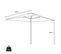 Parasol Jardin Et Terrasse Carré 3x3 Solide Anti-vent Noir Riviro