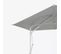 Parasol De Jardin Déporté 3 M En Acier Hexagonal Blanc Anti Uv Samana