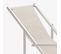 Lot De 2 Chaises Pliante Longue Avec Accoudoirs Plage Et Jardin Mira