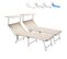 Lot De 2 Bain De Soleil Jardin Transat Piscine Pliant Moderne Maliss