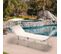 Lot De 4 Bain De Soleil Jardin Transat Piscine Pliant Moderne Maliss