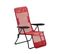 Chaise Longue De Plage Et Jardin Pliable Avec Accoudoirs Acier Lazio