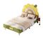 Lit Enfant 90x200 Cm En Forme De Tournesol, Jaune