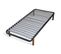 Pack Sommier Mira 20 Lattes + Jeu 4 Pieds Bois Avec Matelas   Gris 90x190 Cm