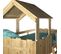 Lit Cabane Donnie   Bois Naturel 90x190 Cm