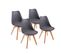 Chaises De Salle à Manger Scandinave, Girs, Lot De 4