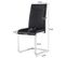 Lot De 4 Chaises Freischwinger, Structure En Métal Chromé, Noire