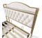 Lit Double 160 X 200 Avec Cadre En Métal Et Rangement, Couleur Beige Clair