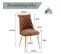 Lot De 2 Chaises En Velours - Marron