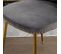 Lot De 2 Chaises En Velours - Gris