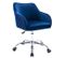 Chaise Dactylo En Velours - Bleu Foncé