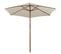 Parasol Avec Poteau En Bois 270 X 270 Cm Blanc Crème