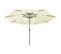 Parasol D'extérieur Avec LED Et Mât En Métal 400 Cm Sable