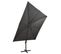 Parasol Déporté Avec Mât Et Lumières LED Anthracite 300 Cm