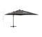 Parasol Déporté Avec Mât Et Lumières LED Anthracite 300 Cm