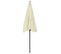 Parasol De Plage Jaune Sable 200x125 Cm