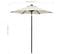 Parasol Avec Lumières LED Sable 200x211 Cm Aluminium