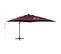 Parasol Déporté Avec Mât Et Lumières LED Rouge Bordeaux 300 Cm