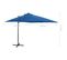 Parasol Déporté Avec Mât Et Lumières LED Bleu Azur 250 Cm